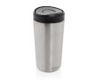 Mug thermos à emporter écologique avec couvercle 400 ml Avira Alix couleur argenté