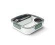Lunch box avec compartiments intérieurs et fourchette Black+Blum 1L couleur vert olive