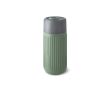 Gobelet isotherme 340 ml en verre avec housse en silicone Black & Blum couleur vert olive
