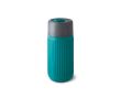 Gobelet isotherme 340 ml en verre avec housse en silicone Black & Blum couleur turquoise