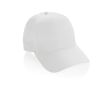 Casquette de sport en RPET avec 6 panneaux et boucle arrière couleur blanc