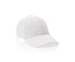 Casquette 6 panneaux en coton recyclé avec traceur AWARE™ 280 g/m² couleur blanc
