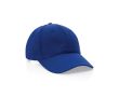 Casquette 6 panneaux en coton recyclé avec traceur AWARE™ 280 g/m² couleur bleu