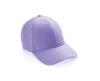 Casquette 6 panneaux en coton recyclé avec traceur AWARE™ 280 g/m² couleur lilas