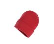 Bonnet écologique personnalisé en matériau recyclé EcoSave couleur rouge désaturé