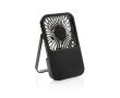 Ventilateur de bureau rechargeable, 3 vitesses, 5 W, 1 200 mAh couleur noir