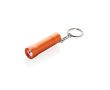 Porte-clés lampe torche en aluminium recyclé avec LED 15 lumens couleur orange