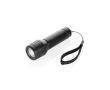 Lampe torche rechargeable écologique avec dragonne 1 W 500 mAh couleur noir