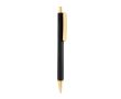 Stylo ergonomique à trois faces, toucher doux, encre bleue couleur noir