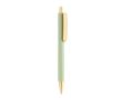 Stylo ergonomique à trois faces, toucher doux, encre bleue couleur vert