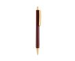 Stylo ergonomique à trois faces, toucher doux, encre bleue couleur marron