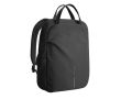 Sac à dos extensible en tissu recyclé avec zip Duo‑Zipper 16\" couleur noir