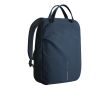 Sac à dos extensible en tissu recyclé avec zip Duo‑Zipper 16\" couleur bleu marine