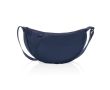 Sac bandoulière XL en RPET avec poche extérieure et sangle ajustable couleur bleu marine