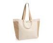 Sac shopper-weekend en toile recyclée, capacité 18 L, 400 g/m² couleur blanc cassé