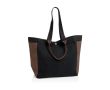 Sac shopper-weekend en toile recyclée, capacité 18 L, 400 g/m² couleur noir