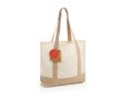 Tote bag en coton recyclé avec message 20 L 350 g/m² couleur blanc cassé