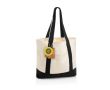 Tote bag en coton recyclé avec message 20 L 350 g/m² couleur noir