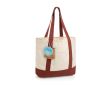 Tote bag en coton recyclé avec message 20 L 350 g/m² couleur bordeaux
