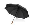 Parapluie semi-automatique en RPET 30” avec axe en métal Ø154 couleur noir