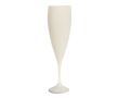 Flûte à champagne réutilisable biocomposite fabriquée en Europe 140 ml couleur blanc cassé