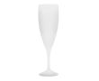 Flûte à champagne en plastique fabriquée en Europe sans BPA 140 ml couleur translucide