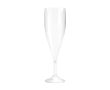Flûte à champagne en plastique Tritan® réutilisable 140 ml couleur transparent