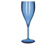 Coupe de champagne réutilisable Tritan® fabriquée dans l’UE 160 ml couleur bleu transparent