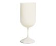 Verre à vin biocomposite d’origine végétale et minérale 180 ml couleur blanc cassé