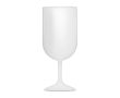 Verre à vin réutilisable sans BPA fabriqué en UE 180 ml couleur translucide