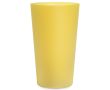 Gobelet réutilisable coloré compatible lave-vaisselle 300 ml couleur jaune transparent