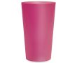 Gobelet réutilisable coloré compatible lave-vaisselle 300 ml couleur fuchsia transparent 