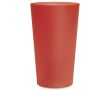 Gobelet réutilisable coloré compatible lave-vaisselle 300 ml couleur rouge transparent