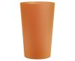 Gobelet en plastique réutilisable fabriqué en Europe 390 ml couleur orange