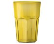 Gobelet réutilisable en plastique Tritan® fabriqué en Europe 400 ml couleur jaune transparent