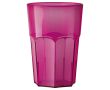 Gobelet réutilisable en plastique Tritan® fabriqué en Europe 400 ml couleur fuchsia transparent 
