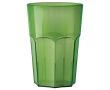 Gobelet réutilisable en plastique Tritan® fabriqué en Europe 400 ml couleur vert transparent