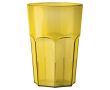 Gobelet réutilisable en plastique Tritan® fabriqué en Europe 560 ml couleur jaune transparent