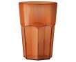 Gobelet réutilisable en plastique Tritan® fabriqué en Europe 560 ml couleur orange transparent