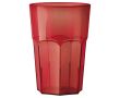 Gobelet réutilisable en plastique Tritan® fabriqué en Europe 560 ml couleur rouge transparent