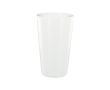 Grand gobelet en plastique réutilisable fabriqué en Europe 600 ml couleur blanc