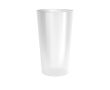 Grand gobelet en plastique empilable avec marquage In-Mold 600 ml couleur translucide