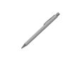 Stylo bille en aluminium avec finition en caoutchouc et encre bleue couleur gris