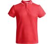 Polo polyester manches courtes pour homme bicolore 140 g/m² Roly  couleur rouge