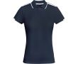 Polo polyester manches courtes pour femme bicolore 140 g/m² Roly  couleur bleu marine