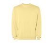 Sweatshirt unisexe à col rond en coton 250 g/m² Roly Jaya  couleur jaune