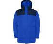 Veste unisexe bicolore style doudoune polyester et capuche Roly  couleur bleu roi