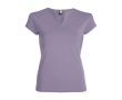 T-shirt promotionnel en coton pour femme avec col en V 200 g/m² Roly  couleur lavande