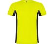 T-shirt de sport en polyester pour homme bicolore 140 g/m² Roly  couleur jaune fluorescent
