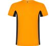 T-shirt de sport en polyester pour homme bicolore 140 g/m² Roly  couleur orange fluorescent